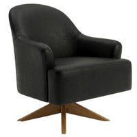 Poltrona Decorativa Naomi Base Giratoria Courino TCS 724 MOLL