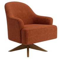 Poltrona Decorativa Naomi Base Giratoria Linho Color Trend TCA 303 MOLL