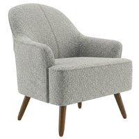 Poltrona Decorativa Naomi Pes Madeira Boucle TCE 1018 MOLL