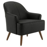 Poltrona Decorativa Naomi Pes Madeira Courino TCS 724 MOLL