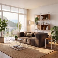 Sofá Modular 2 Lugares com 2 Cantos Kappesberg Boucle Marrom