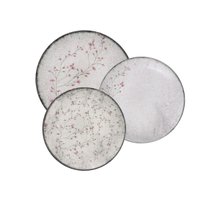 Jogo de Pratos Tramontina Floralis em Porcelana Decorada 12 Peças