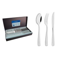 Faqueiro Tramontina Pacific Aço Inox com Detalhes no Cabo 48 Peças