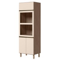Torre Quente Para Forno E Microondas MDF 72X221 cm Kali 168661 Carvalho TOQ Off White Nicioli