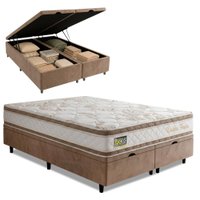 Cama Box Baú Queen Molas Ensacadas D33 Double Face 158x198x68cm Hellen