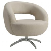 Poltrona Decorativa Topazio Base Giratoria Courino TCS 725 MOLL