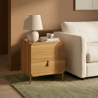 Mesa de Canto Curve 2 Portas Lamina Mel - Brv