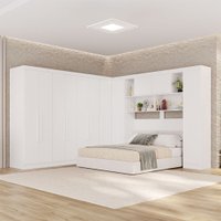 Guarda-Roupa Casal Modulado Pandora 11 Portas 2 Gavetas Branco - Pnr Móveis