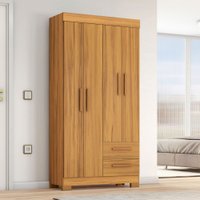 Guarda-Roupa Casal Cruz 6 Portas 2 Gavetas Freijó Trend - Pnr Móveis