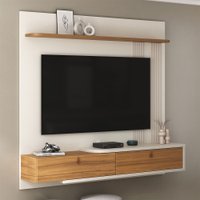 Painel para TV Até 65 Polegadas Carmo 2 Portas Freijó Trend/Off White - Pnr Móveis
