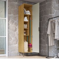 Armário Multiuso Copenhague 1 Porta Ipê/Sabbia - Decibal