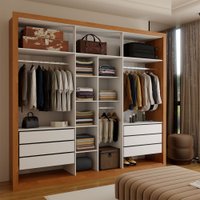 Closet Casal Aura 6 Gavetas Cinamomo - Panorama Móveis