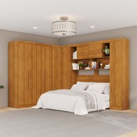 Guarda-Roupa Casal Modulado Positano 9 Portas 2 Gavetas Cinamomo - Pnr Móveis