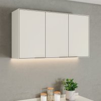 Armário Aéreo Cozinha 120 Cm Fineze 3 Portas 100% Mdf Areia Hp - Henn