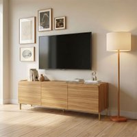 Rack para TV Até 50 Polegadas Curve 3 Portas Lamina Mel - Brv