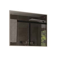 Armário de Banheiro New com Espelho 100% Mdf Noce - Belizze Móveis