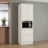 Torre Quente Fineze 2 Portas 2 Gavetas 100% Mdf Areia Hp - Henn