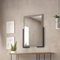 Armário de Banheiro Opera com Espelho 100% Mdf Ecoe19160 Cimento - Belizze Móveis