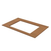 Tampo para Balcão Cooktop 80 Cm Fineze 100% Mdf Cinamomo - Henn