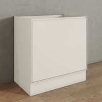 Balcão de Cozinha 80 Cm Fineze 2 Portas 100% Mdf Areia Hp - Henn