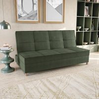 Sofá Cama Vision 185cm Suede Mescla Verde Kappesberg