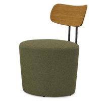 Poltrona Decorativa Luna Base Fixa Linho Color Trend TCA 307 MOLL