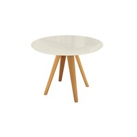 Mesa de Jantar Duna Kappesberg em Madeira Maciça Off White