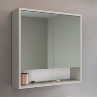 Espelheira de Banheiro com 2 Portas e Nicho 60cm Multimóveis CRART-EPL004 Arenas