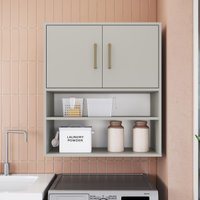 Armário de Lavanderia Aéreo com 2 Portas e Nichos 69cm Multimóveis CRART-ARM004 - ARENAS