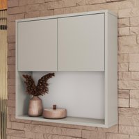 Armário Banheiro Aéreo com 2 Portas e Nicho 60cm Multimóveis CRART-ARM005 - ARENAS