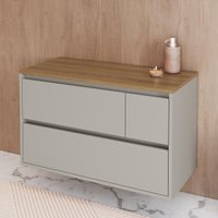Balcão Gabinete de Banheiro Suspenso com 2 Portas e 1 Gaveta 80cm Multimóveis CRART-BAL002 - ARENAS