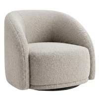 Poltrona Decorativa Organica Joy Base Giratoria Boucle TCE 1018 MOLL