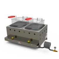 Fritadeira Profissional a Gás Progás 2 Cubas 10 Litros Inox  PR-20G