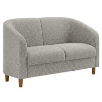 Poltrona Namoradeira 2 Lugares Aura 120 cm Pes Madeira Boucle TCE 1018 MOLL
