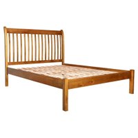 Cama Queen Madeira Macica Nali 169 cm Ripado Mogno Mell NATH