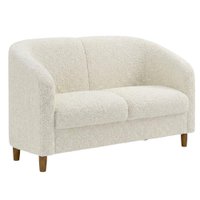 Poltrona Namoradeira 2 Lugares Aura 120 cm Pes Madeira Boucle TCE 1010 MOLL