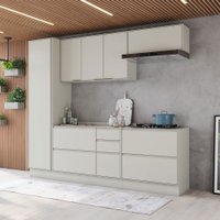 Cozinha Completa Fineze 6 Portas 6 Gavetas com Tampo 100% Mdf Areia Hp - Henn