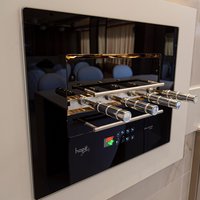 Assador Elétrico de Embutir Hope 4 Espetos Rotativos Glass Smart Touch 127V