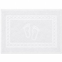 Toalha de Piso Luxo 100% Algodão 450g/m² 45x68cm Bene Casa Branco