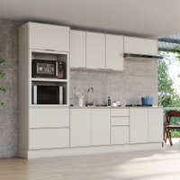 Cozinha Completa Fineze 10 Portas 4 Gavetas 100% Mdf Areia Hp - Henn