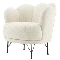 Poltrona Decorativa Organica Flora Pes Ferro Boucle TCE 1010 MOLL