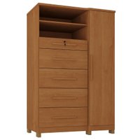 Comoda 5 Gavetas 1 Porta 2 Nichos Imperio 116X172 cm Cinamomo ZANZ