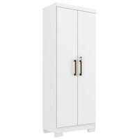 Armario Multiuso 2 Portas Maxus 61X187 cm Branco Absoluto ZANZ