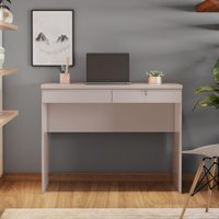 Escrivaninha/Mesa Escritório com 2 Gavetas e Chave 105cm Multimóveis CRJCM-ESC004 Off White