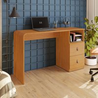 Escrivaninha/Mesa Escritório com 2 Gavetas e Nicho 127cm Multimóveis CRJCM-ESC003 Cinamomo