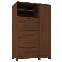Comoda 5 Gavetas 1 Porta 2 Nichos Imperio 116X172 cm Jacaranda ZANZ