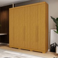 Guarda-Roupa Casal Agata 6 Portas 3 Gavetas Cinamomo - Acp Móveis