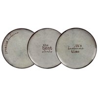 Conjunto 12 Pratos Rasos Porcelana 28cm Churrasco Rustic Tramontina Sortido