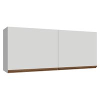 Armário Aéreo de Cozinha com 2 Portas 120 cm Branco Pieta Madesa