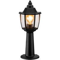 Balizador de Piso Preto Heritage 43cm Jardim Escada Externo Chão Calçada Fachada Caminho Dital